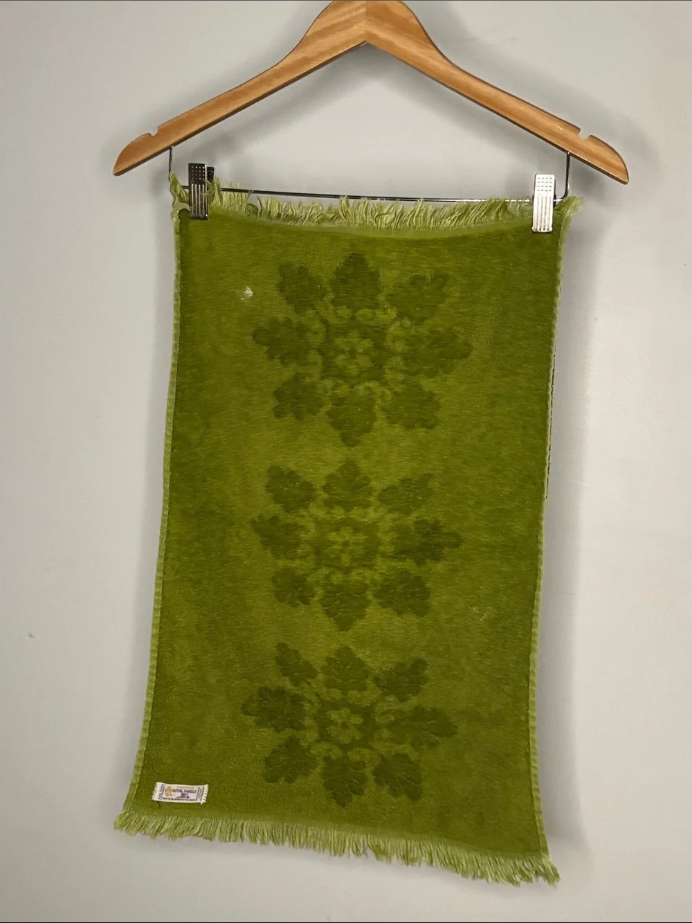 Vintage Hand Towel Cannon Avocado Green Decorative  🥑